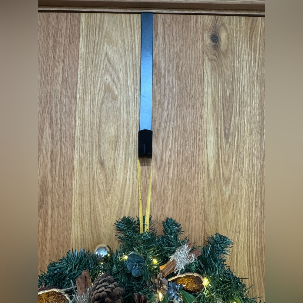 Rustic Christmas Wreath with Lights 15” includes door hook. - Picture 14 of 14
